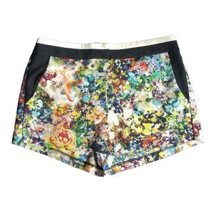 Forever 21 Printed Ne Floral Tuxedo Short Large